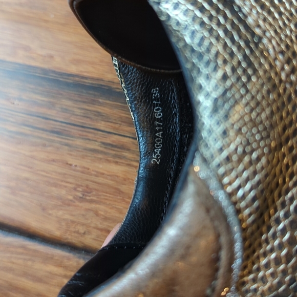 Crime London | distressed gold low top sneaker - Picture 9 of 15